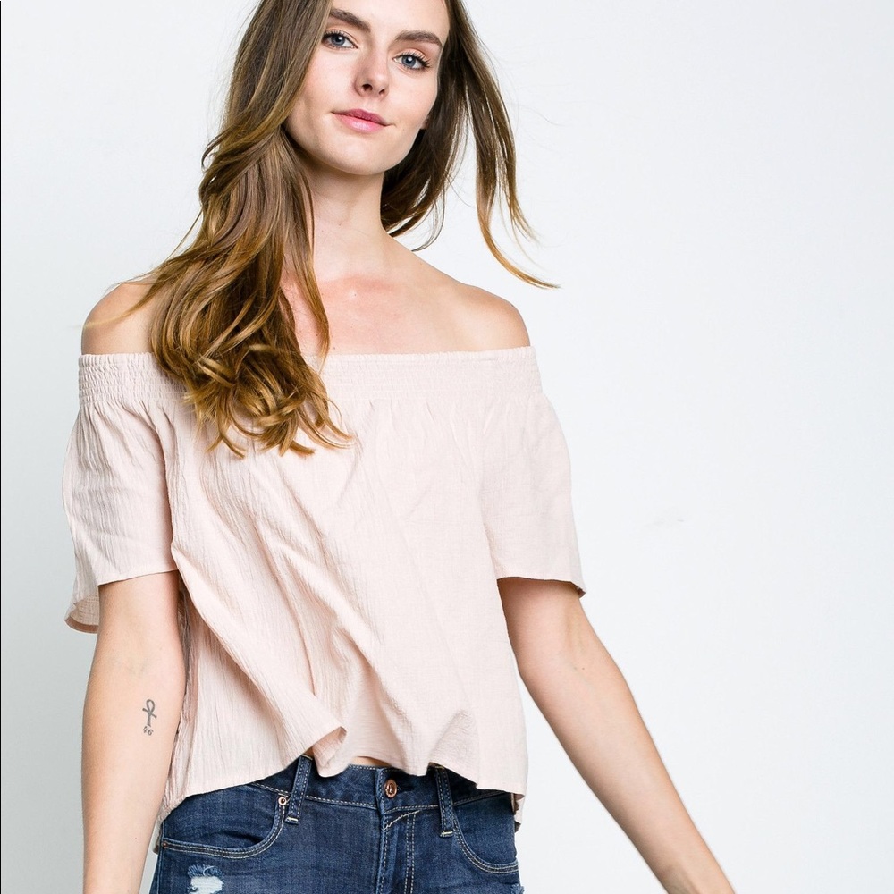 Irene’s Story Blue Off the Shoulder Top